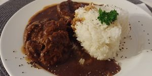 Goulash - yummy! at Vital Hotel Novina in Krystofovo Udoli