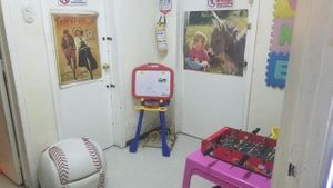 kids area at Sinergiarte in Bogota