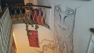 stairs at Sinergiarte in Bogota