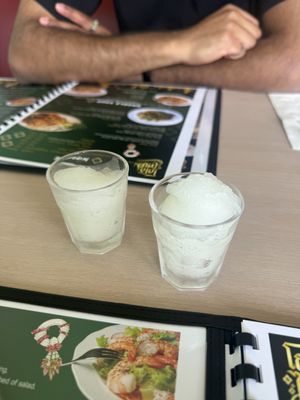 Welcome drinks!!  at Bunn Thai Bistro in Grover Beach