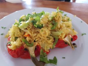 Peperoni ripieni di riso  at Capana in Koh Phangan