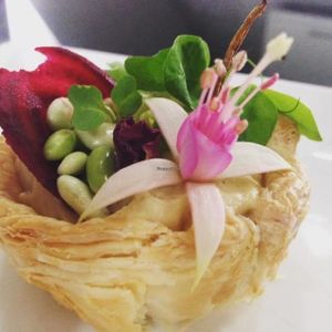 Summer tart at Crazy Bean Cafe in Great Bookham