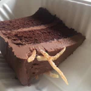 Chocolate orange cake to go - September '17 at Crazy Bean Cafe in Great Bookham