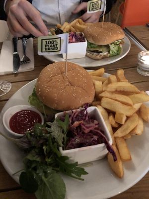 Moving Mountains Burgers at Crazy Bean Cafe in Great Bookham