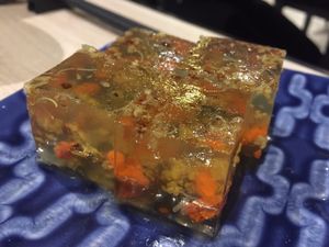 Goji Berries & Sweet Olive Pudding at The Veggie in Kowloon