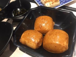 Deep fried chinese bun at The Veggie in Kowloon