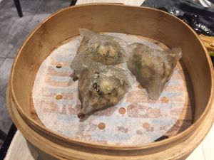 Elm Fungus Dumplings at The Veggie in Kowloon
