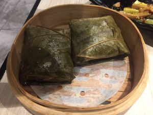Glutinous Rice in Lotus Leaf at The Veggie in Kowloon