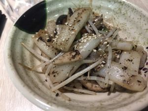 Fried rice rolls with black truffle at The Veggie in Kowloon