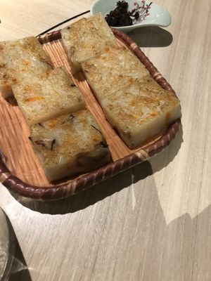 Carrot cake at The Veggie in Kowloon