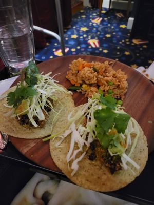 Broccoli Tacos with Spanish Rice #Veganuary at Pirate Palms Plant-Centered Retreats in Naples