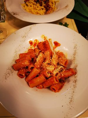 Rigatoni at Origano Campo de' Fiori in Rome