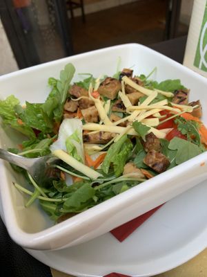 “ Chicken” tempeh salad  at Origano Campo de' Fiori in Rome