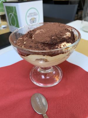 Vegan Tiramisu  at Origano Campo de' Fiori in Rome