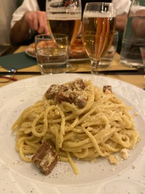Carbonara vegana ￼ #Veganuary at Origano Campo de' Fiori in Rome