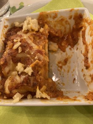 Lasagna   at Origano Campo de' Fiori in Rome