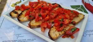 Bruscetta at Origano Campo de' Fiori in Rome