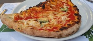 Calzone half at Origano Campo de' Fiori in Rome