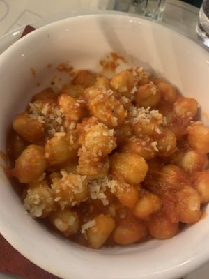 Vegan gnocchi   at Origano Campo de' Fiori in Rome