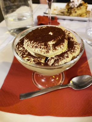Vegan tiramisu   at Origano Campo de' Fiori in Rome