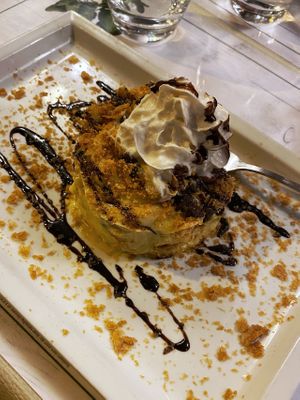 Vegan thousand leaves cake  at Origano Campo de' Fiori in Rome