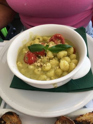 Vegan pesto gnocchi  at Origano Campo de' Fiori in Rome
