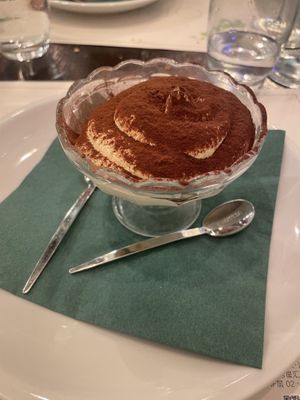 Vegan tiramisu   at Origano Campo de' Fiori in Rome