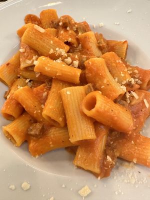 Vegan rigatoni  #Veganuary at Origano Campo de' Fiori in Rome