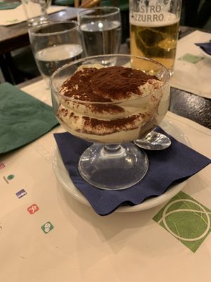Tiramisu!!!  at Origano Campo de' Fiori in Rome