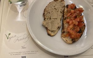 Mixed bruschetta   at Origano Campo de' Fiori in Rome