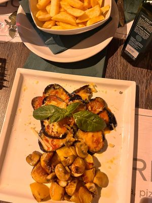 millefoglie vegana 🍆🌱   at Origano Campo de' Fiori in Rome