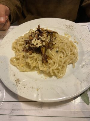 Cacio e pepe   at Origano Campo de' Fiori in Rome