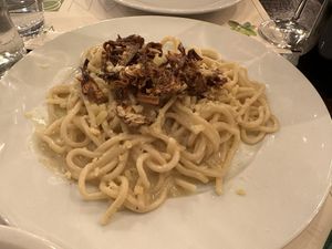 Cacio e Pepe  at Origano Campo de' Fiori in Rome