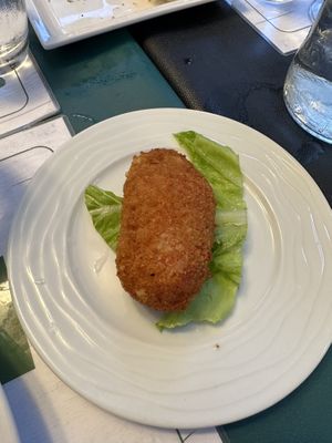 Fried risotto ball  at Origano Campo de' Fiori in Rome