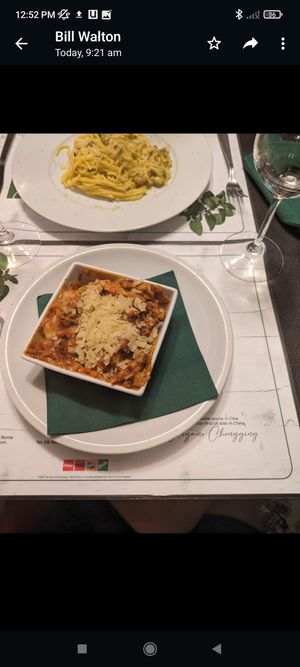 Lasange at Origano Campo de' Fiori in Rome