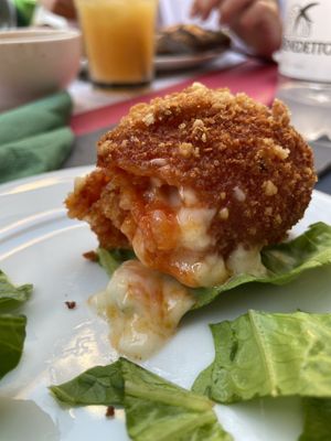 Vegan mozzarella et tomato   at Origano Campo de' Fiori in Rome