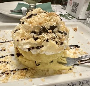 Vegan thousand leaves cake  at Origano Campo de' Fiori in Rome