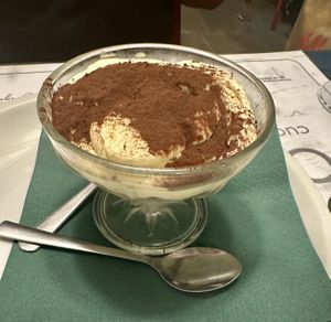 Vegan tiramisu   at Origano Campo de' Fiori in Rome