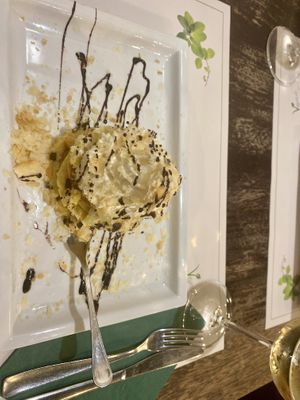 Dessert  at Origano Campo de' Fiori in Rome