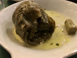 Alcachofa a la romana  at Origano Campo de' Fiori in Rome