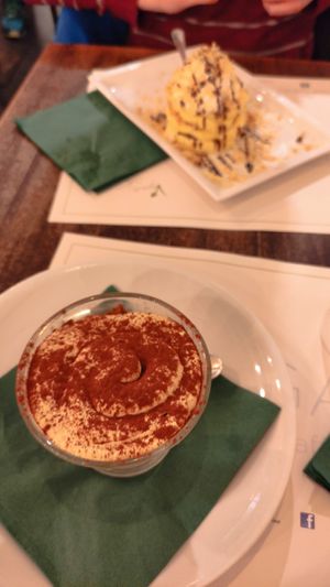 Vegan tiramisu at Origano Campo de' Fiori in Rome
