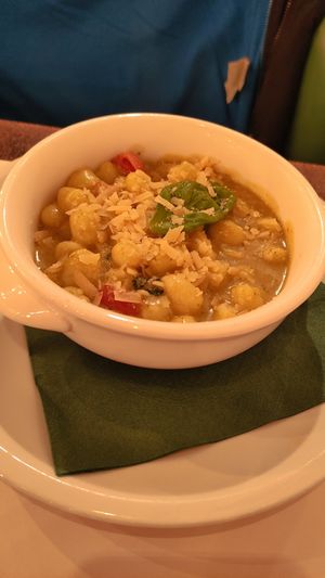 Vegan pesto gnocchi at Origano Campo de' Fiori in Rome