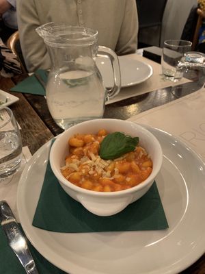 Vegan gnocchi   at Origano Campo de' Fiori in Rome