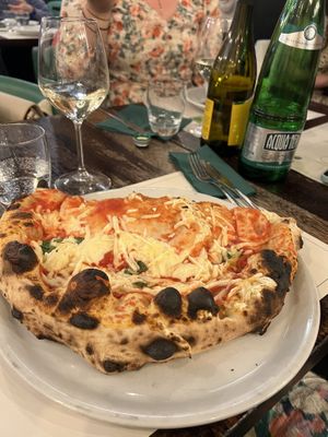 Vegan pizza/calzone  at Origano Campo de' Fiori in Rome
