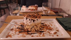 Vegan mille-feuille at Origano Campo de' Fiori in Rome