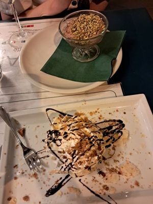 A couple of desserts. at Origano Campo de' Fiori in Rome