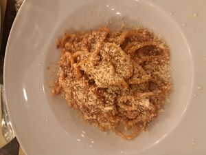 Seitan ragu at Origano Campo de' Fiori in Rome