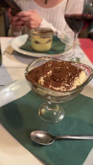 Vegan tiramisu   at Origano Campo de' Fiori in Rome
