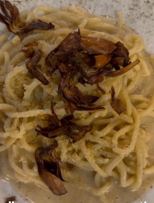 Vegan Cacio E Pepe   at Origano Campo de' Fiori in Rome