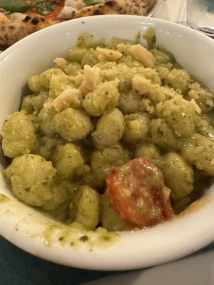 Pesto gnocchi   at Origano Campo de' Fiori in Rome